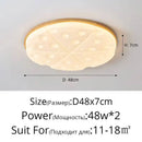 Ljojo Minimalist Bauhaus Wooden Round LED Ceiling Light Chandelier for Living Room