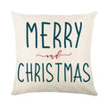 Christmas Decor Pillow Cover 18x18 in Linen Throw - Ljojo Home Decor