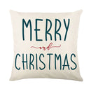 Christmas Decor Pillow Cover 18x18 in Linen Throw - Ljojo Home Decor