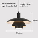 LED Pendant Light Creative Metal Umbrellas Modern Gradient Colourful UFO Adjustable Lighting Ljojo