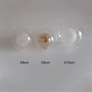 Ljojo 1/4/8pcs Pack 1cm Opening Globe G4 Glass Shade Replacement - D8cm D10cm 11mm Fitter Glass Lampshade Cover