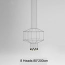 Nordic Staircase Wireflow LED Pendant Lights Chandelier for Living Room by Ljojo
