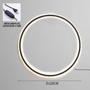 Ljojo LED Round Ring Wall Lamps Modern Home Decor for Living Room and Bedroom