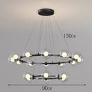 Ljojo Italian Light Luxury Circular Magic Bean Pendant Light for Dining Table and Living Room