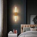 LED Copper Line Pipe Wall Sconce for Bedroom & Living Room by Ljojo