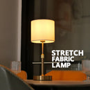 LED 5w Rechargeable Table Lamp Cordless Dimmer Reading Light Copper White Linen USB Touch