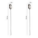 Ljojo 30CM Long-handled Stainless Steel Coffee Ice Cream Tea Stirring Spoon