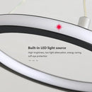 Ljojo LED Circle Ceiling Light Black Gold Lustres Home Decor Fixture