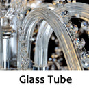 Ljojo Luxury Crystal Chandelier 6 Head Candlelight Pendant Lamp