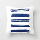Blue Marble Geometric Cushion Cover 45x45cm for Home & Office Decor by Ljojo