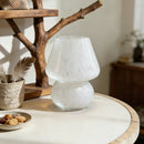 Korean Mid-Century Mushroom Glass Table Lamp | Ins Style Bedroom Decor by Ljojo