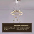 Light Luxury Crystal Butterfly Pendant Living Room Lamp Designer Tea Room Dining Bedroom - Ljojo