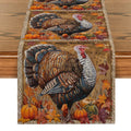 Fall Turkey Pumpkin Table Runner by Ljojo: Thanksgiving Dining Coffee Wedding Decor