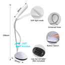 Ljojo LED Desk Lamp: Rechargeable Table Reading Light for Study, Bedroom, 6000K Night Light