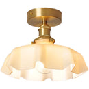 Ljojo Milky Glass LED Ceiling Lamp Modern Lighting for Home Indoor Living Room