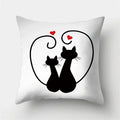 Cute Cat Cushion Cover 45x45cm - Ljojo Home Decor Pillowcases