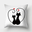 Cute Cat Cushion Cover 45x45cm - Ljojo Home Decor Pillowcases