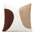 Embroidered Tufted Cushion Cover in Neutral Tones by Ljojo