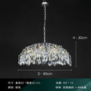 Ljojo Luxury Crystal Chandelier: Modern, Retro Style Lighting Fixture for Living, Dining & Bedroom
