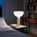 Danish Mushroom Desk Light Travertine Stone Table Lamp for Living Room by Ljojo
