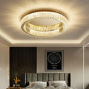 Ljojo Crystal Ceiling Lamp Ring Chandelier Modern Living Room Bedroom Lighting Fixtures