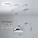 Modern Rocking Arm Pendant Lamp Movable Hanging Chandelier for Living Room by Ljojo