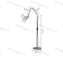 Italian Designer Desk Lamp: Modern Folding Long Arm Reading Light by Ljojo