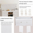 Ljojo™ Storage Bench with Cushioned Seat and Hidden Storage for Entryway and Bedroom