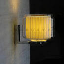 Ljojo LED Glass Fabric Wall Lamp Modern Design for Bedroom Living Study