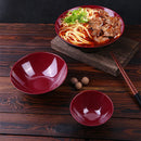 Ljojo Melamine Bowl Set for Tableware - Durable, Large Capacity, Imitation Porcelain Style