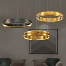 Modern Iron Round Chandelier Luxury Stand Lighting Palace Floor Large Hall Hanging Lamp