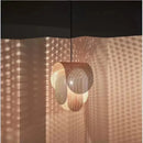 LED Modern Pink Hollow Restaurant Pendant Lights Minimalist Dinning Art Hanging Lamp Ljojo
