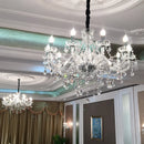 Ljojo Luxury Crystal Chandelier 6 Head Candlelight Pendant Lamp