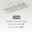 Modern Minimalist LED Pendant Light Fish Bone Chandelier by Ljojo for Home Decor & Living Room