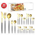 Ljojo 30-Piece Stainless Steel Cutlery Set for Dining Banquets
