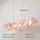 Ljojo Luxury Colorful Glass LED Pendant Lights French Modern Living Room Hanging Lamp