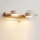 Japanese Wabi Sabi LED Wall Light for Bathroom Decor by Ljojo - New Round Design