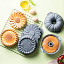 Ljojo 3D Spiral Silicone Cake Mold - Nonstick Pan for Birthday Desserts