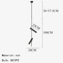 Ljojo Vertical Suspension Modern LED Pendant Light Spot Foyer Dining Room Hanging Lamp