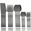 Ljojo 20-Piece Gold Stainless Steel Cutlery Set Dining Silverware Forks Knives Spoons