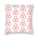 Ljojo Logo Pillowcase - Printed Polyester Zip Bed Cushion Cover