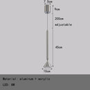 Black Silver Adjustable Wire Art Deco Chandelier for Dining Room by Ljojo