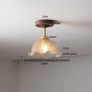 Ljojo LED Glass Ceiling Lamp Modern Yellow Lighting for Home Restaurant Hallway