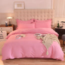 Ljojo 2024 Luxury Cotton Thickened Solid Color Four-Piece Set