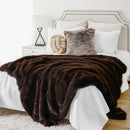Ljojo Luxury Faux Fur Blanket for Bed Sofa Home Decor