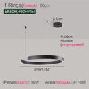 Ljojo LED Round Ring Chandelier for Dining and Living Room
