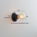 Ljojo LED Ceramic Base Glass Wall Light Fixture for Bathroom Mirror