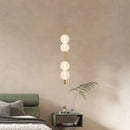 Ljojo Vertical Glass Chandelier Pendant Lamp for Bedroom and Living Room Decor