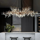 French Crystal Villa Chandelier for Luxury Dining Room | Ljojo Dining Table Lighting Fixtures
