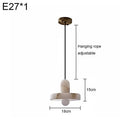 Copper Marble Small Chandelier Modern Minimalist Pendant Lighting by Ljojo